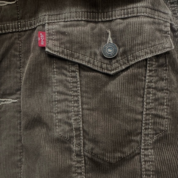 Brown Sherpa-Lined Denim Jacket - Picture 3 of 4